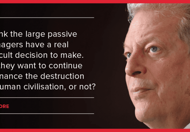 Picture of Al Gore with quotation